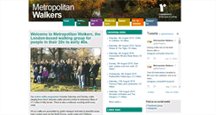 Desktop Screenshot of metropolitan-walkers.org.uk